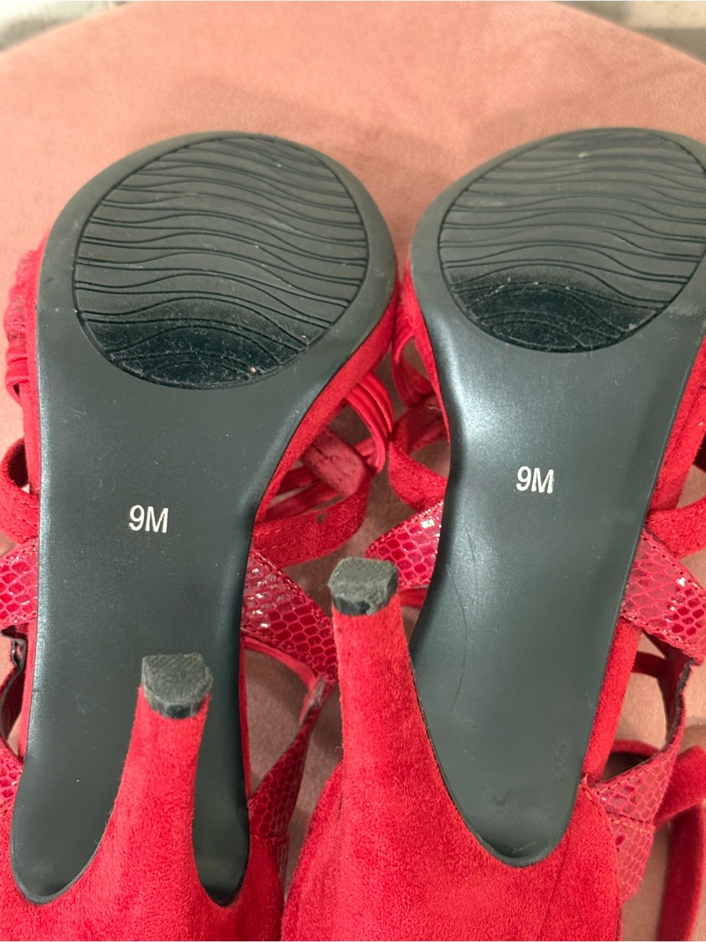 Impo Red Strappy 4” High Heels - Picture 4 of 12